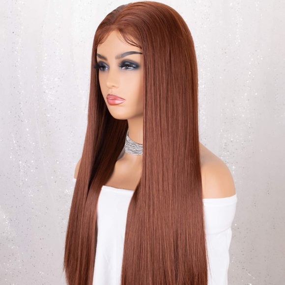 ?IMINA  22” AUBURN STRAIGHT LACE FRONT WIG? *NWT main image 4